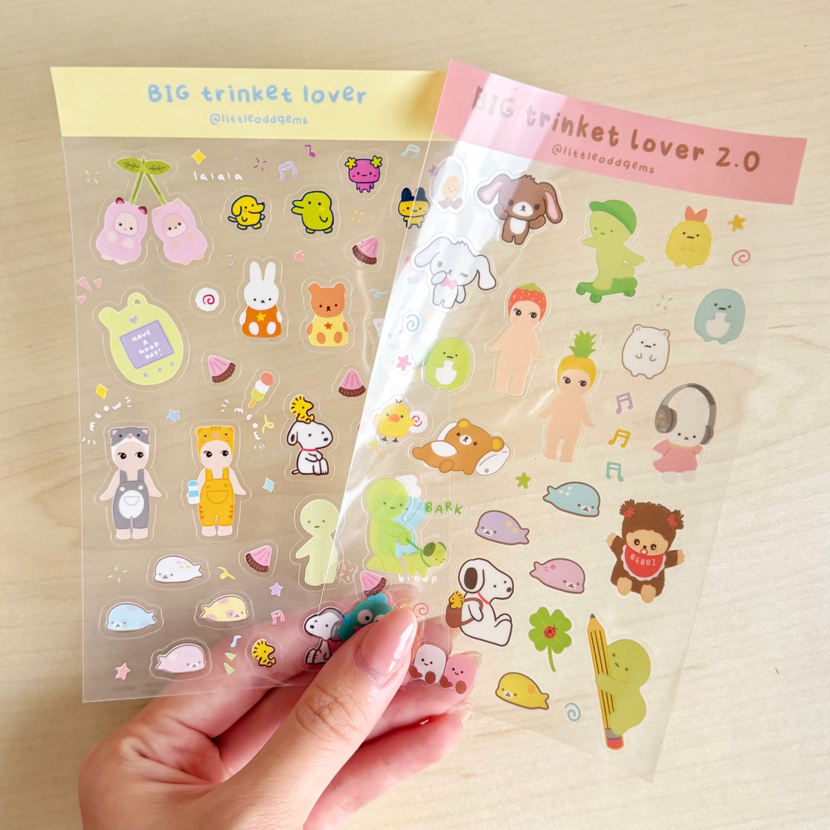 big trinket lover sticker sheet image 1