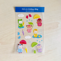 it’s a rainy day sticker sheet image 0