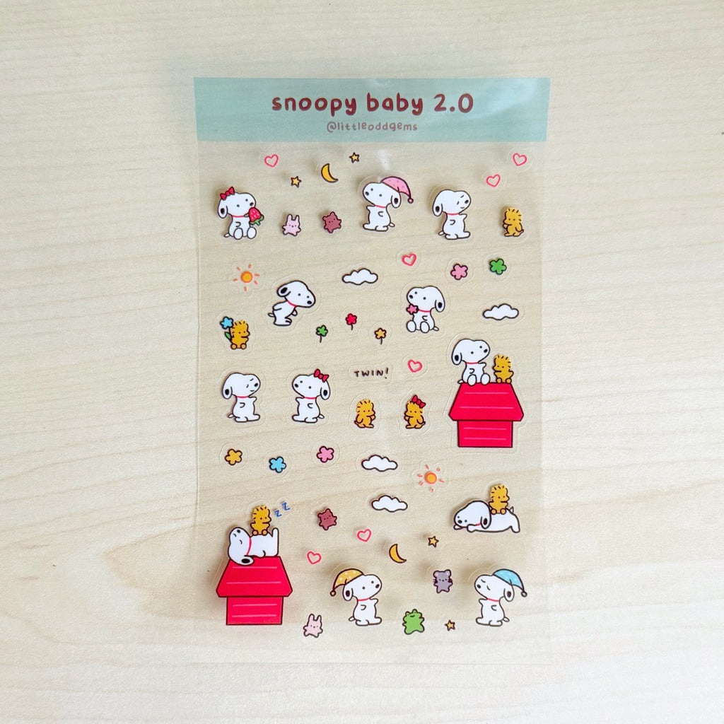 snoopy baby 2.0 sticker sheet image 0