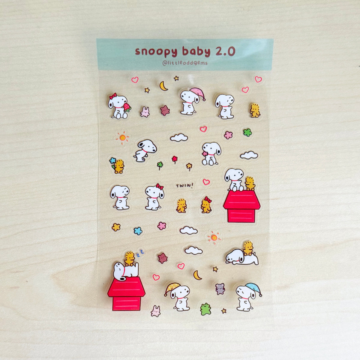 snoopy baby 2.0 sticker sheet image 0
