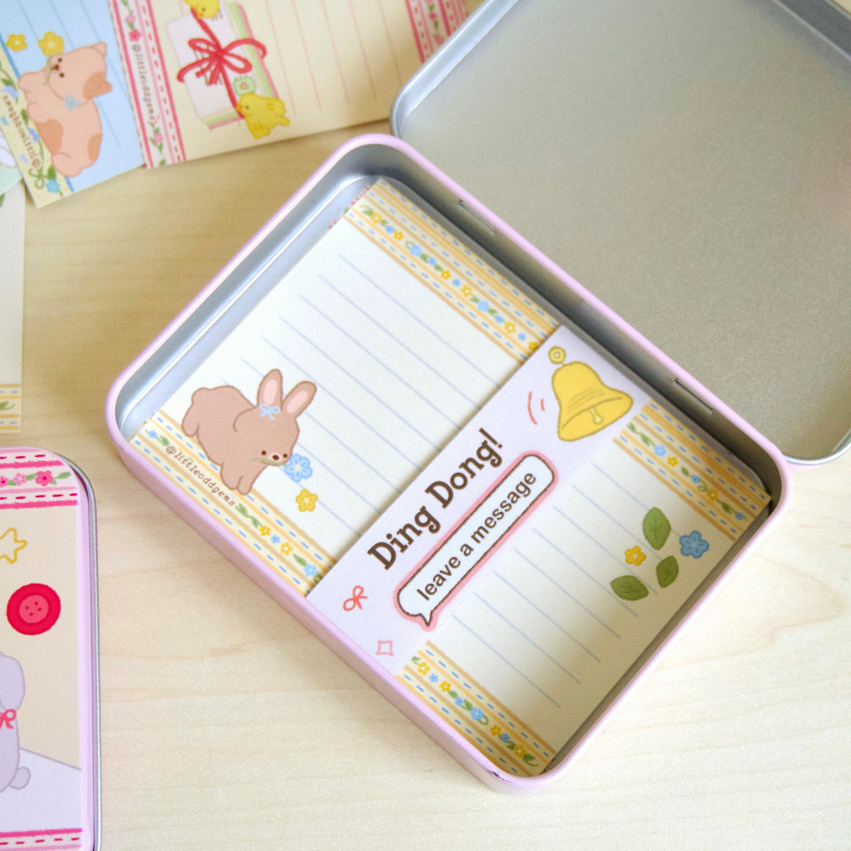 sweet notes tin box + 10 message cards image 2