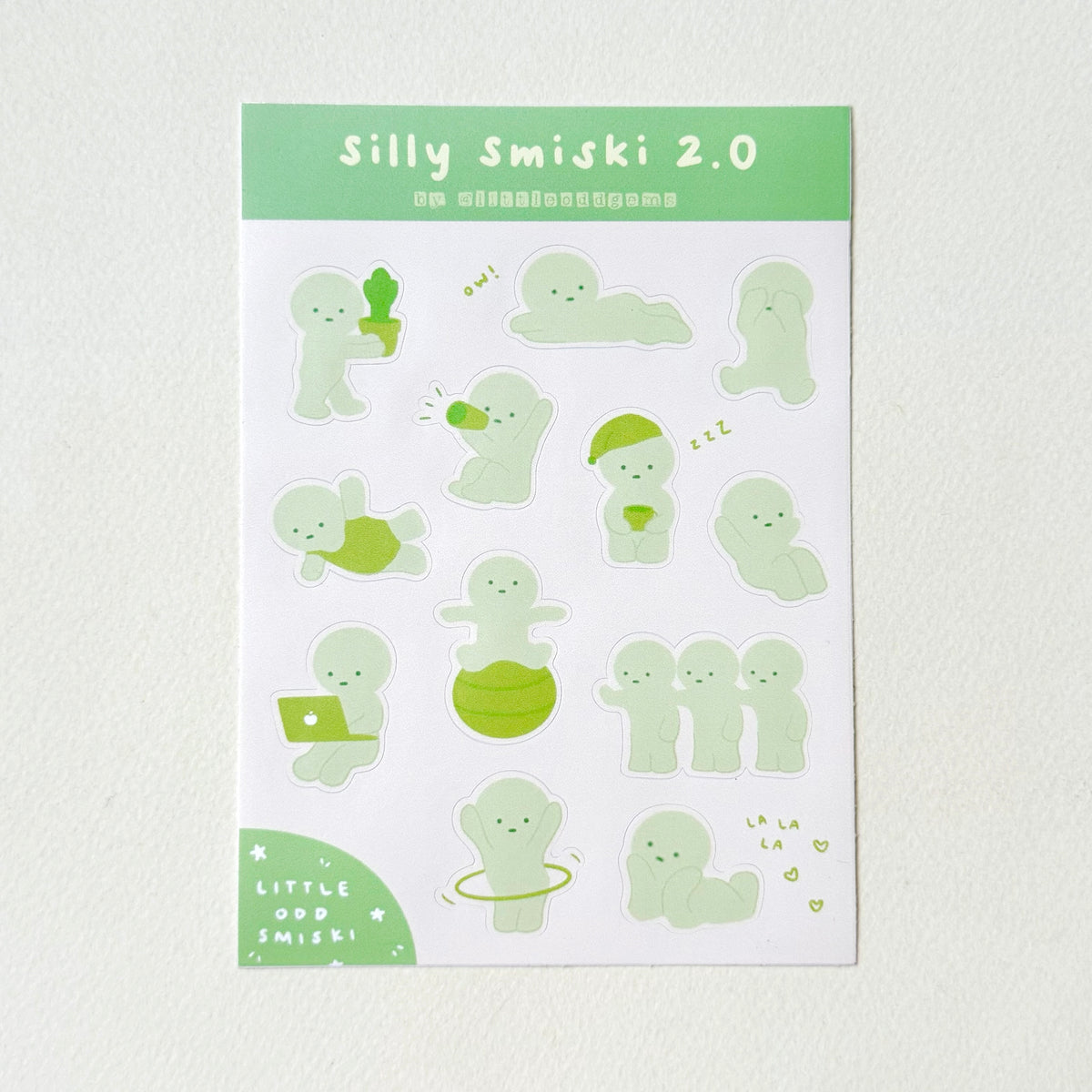silly smiski 2.0 sticker sheet image 0