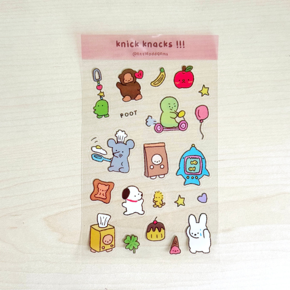 knick knacks sticker sheet image 0