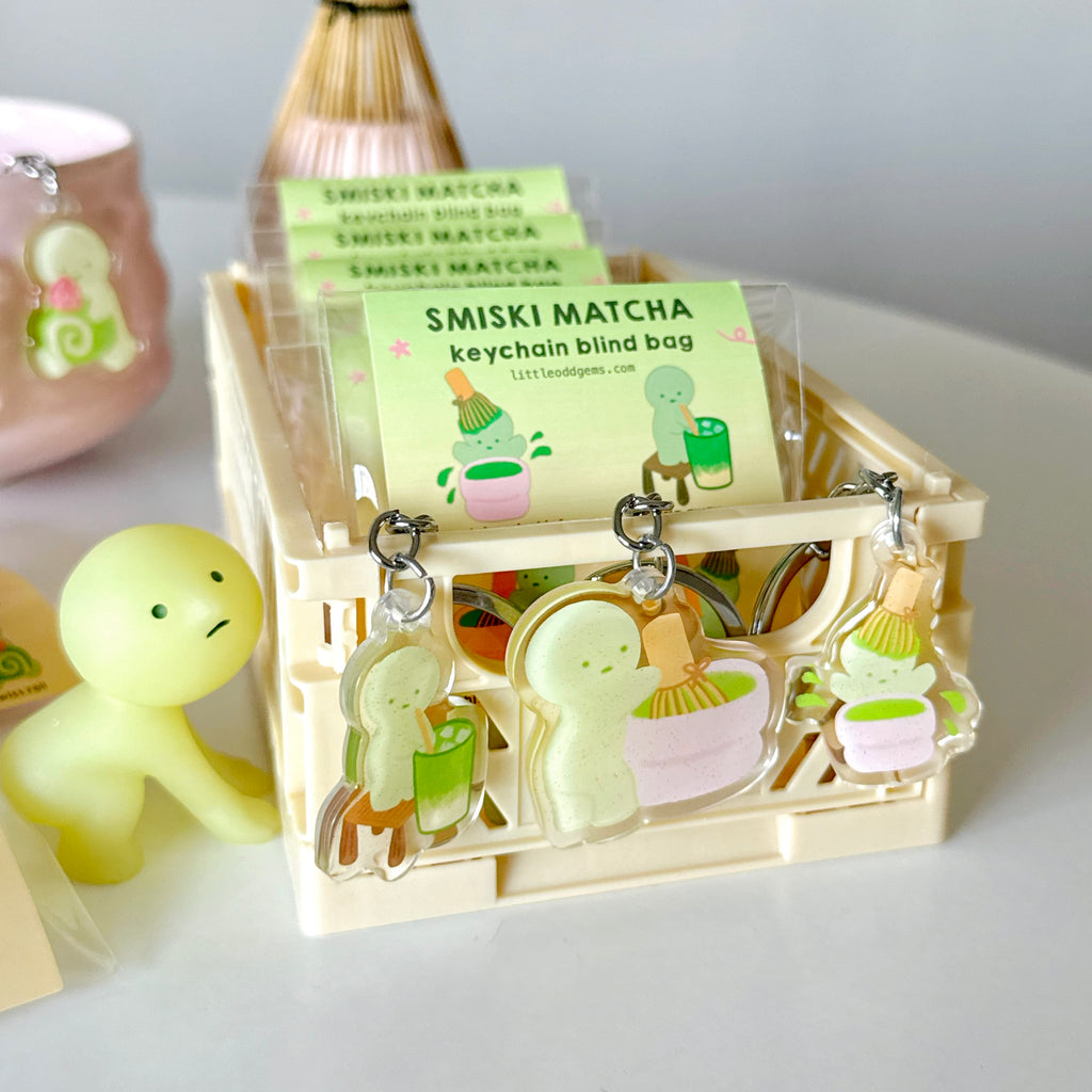 smiski matcha keychain blind bag image 3
