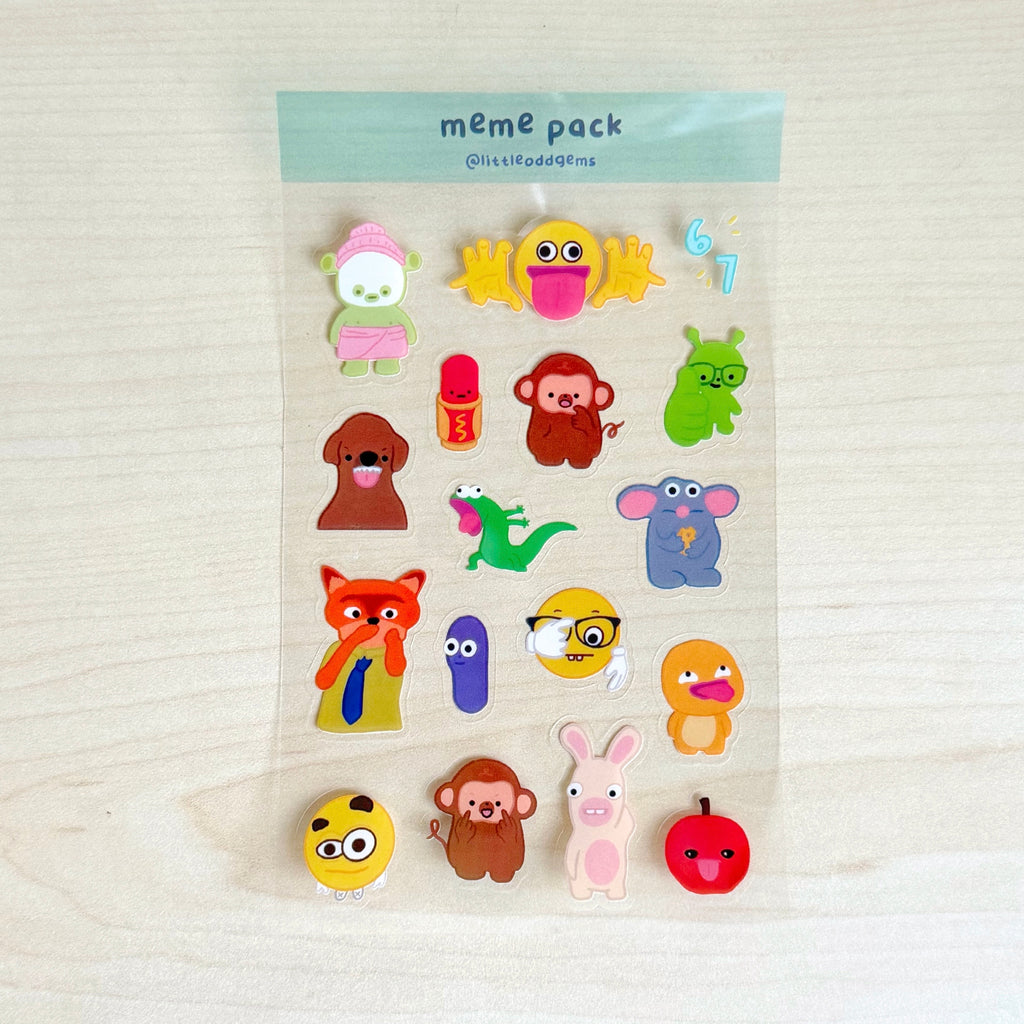 meme pack sticker sheet image 0