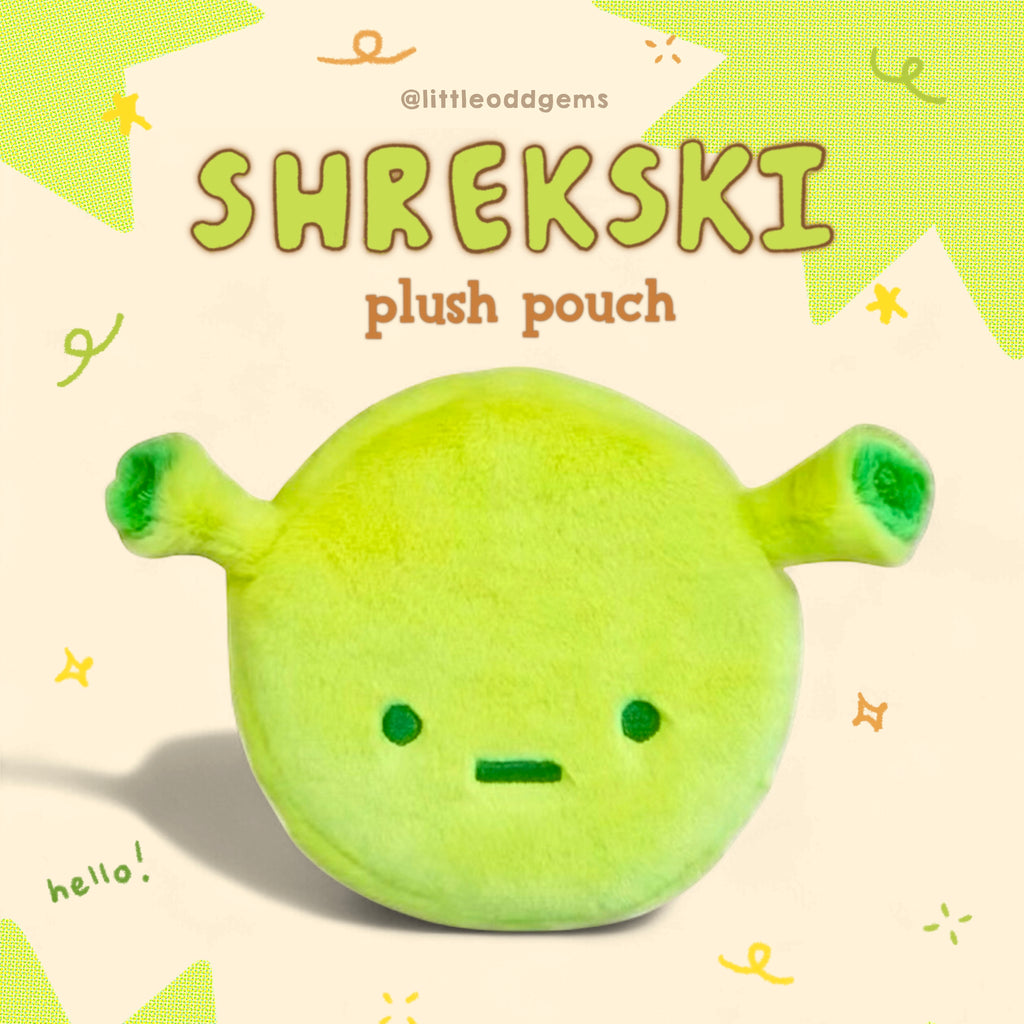 shrekski plush pouch 🍀 image 0