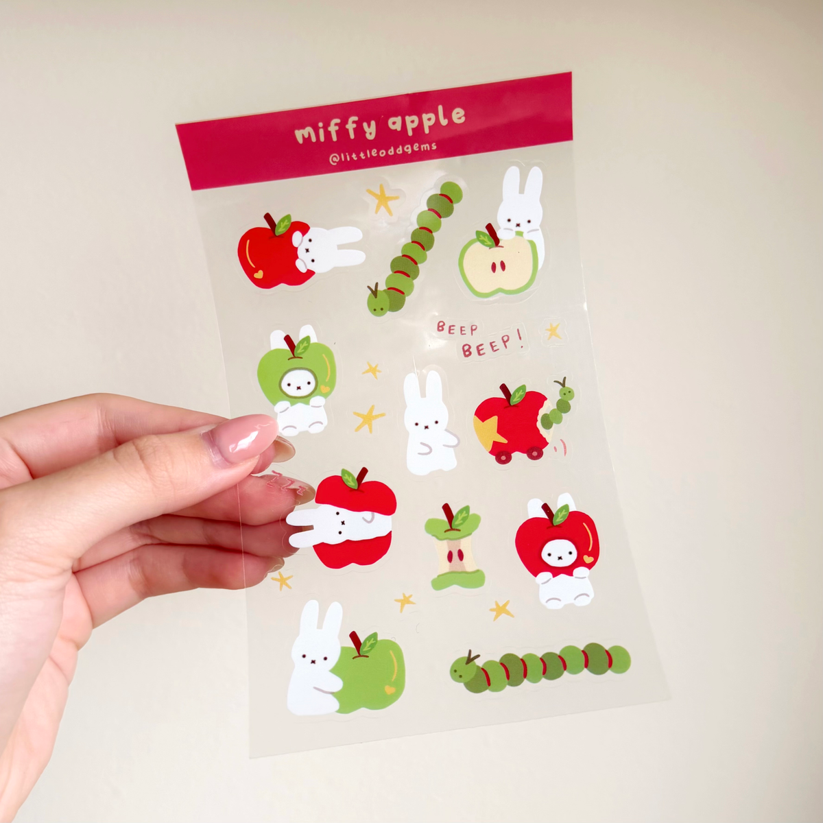 miffy apple sticker sheet image 0