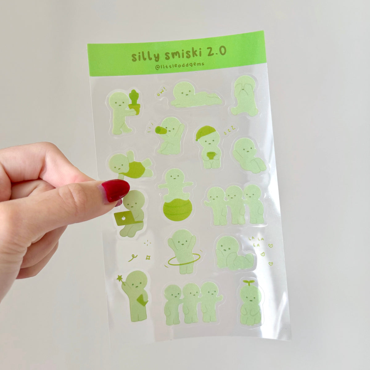 silly smiski 2.0 sticker sheet image 0