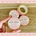 pink ribbon washi tape