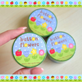 button flowers washi tape