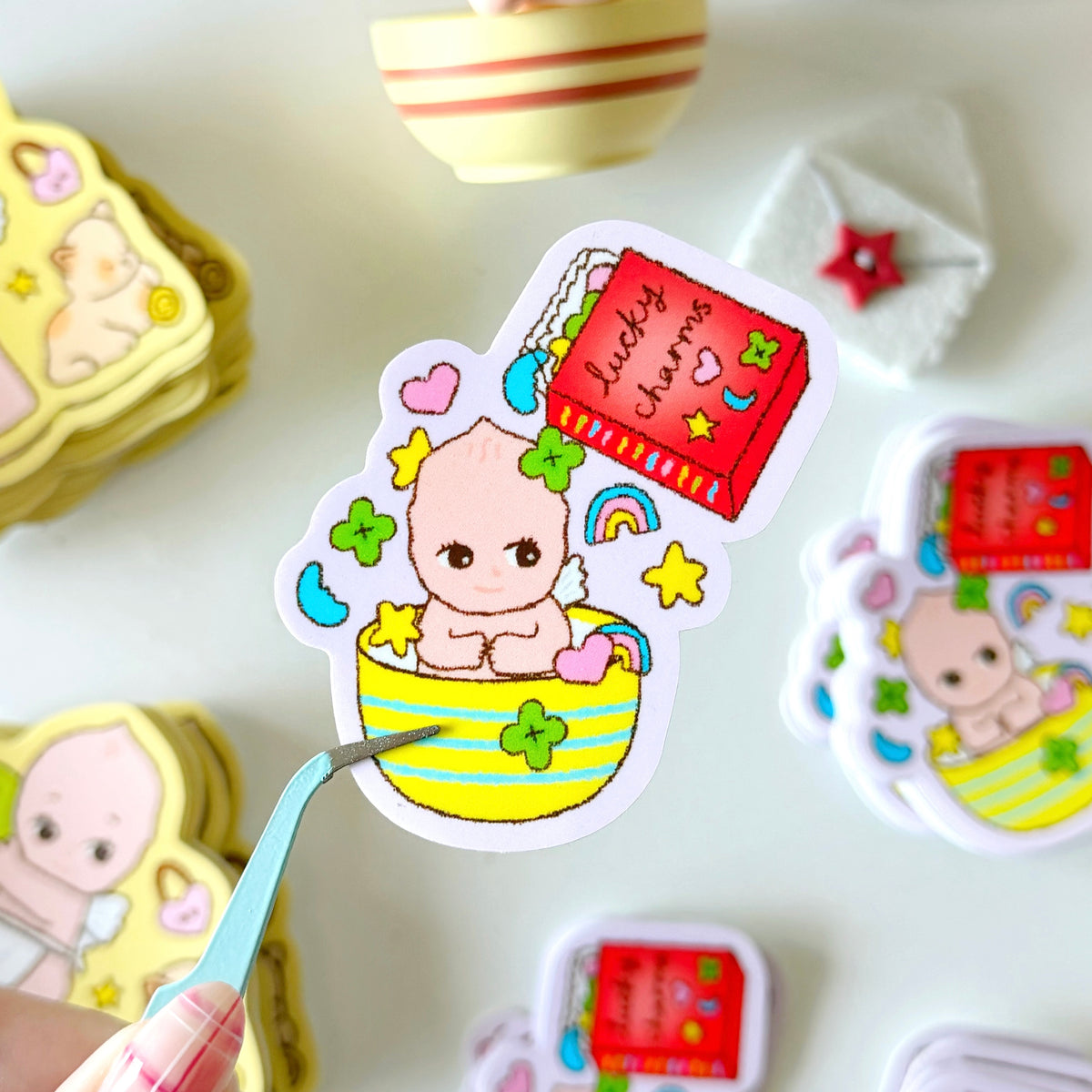 lucky charms sticker flake