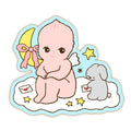 cherub in the clouds sticker flake