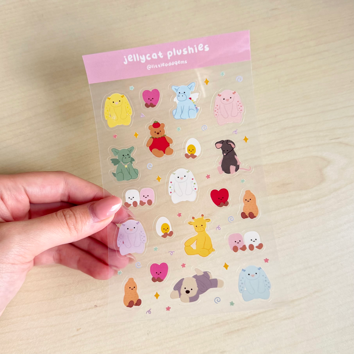 jellycat plushies sticker sheet image 0