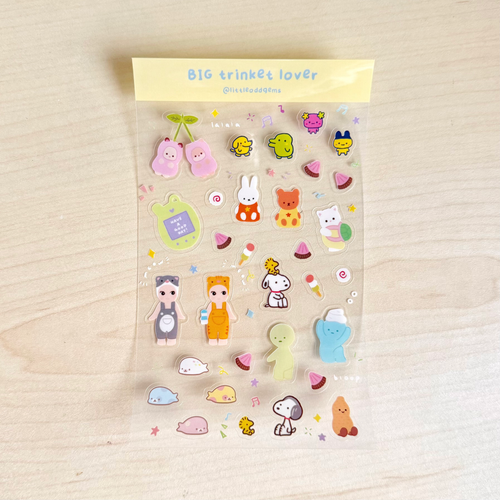 big trinket lover sticker sheet image 0