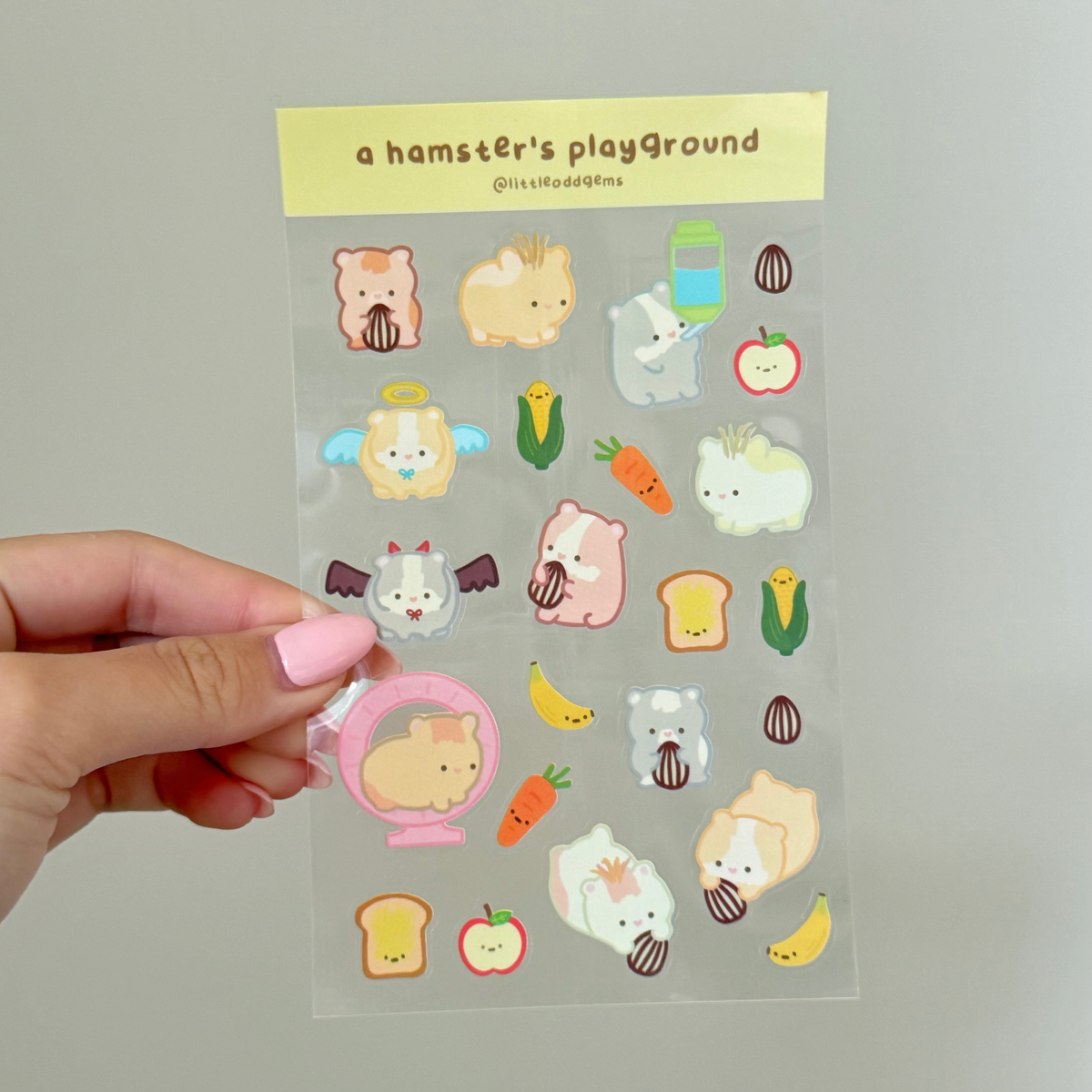 a hamster's playground sticker sheet image 0