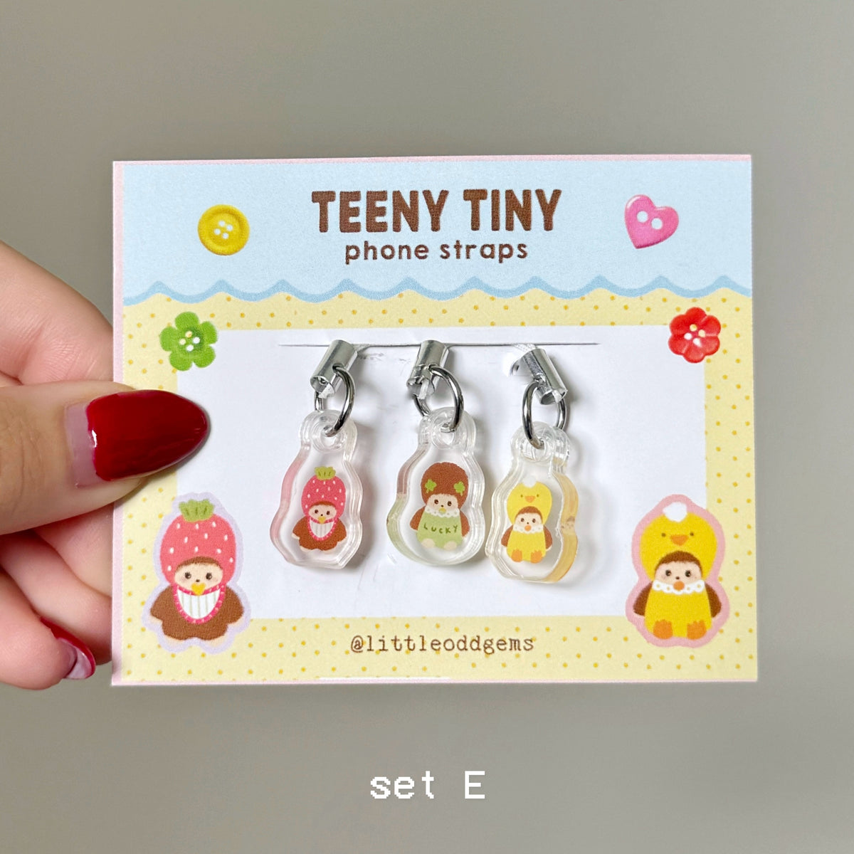 teeny tiny phone straps 🙈 (set E) image 0