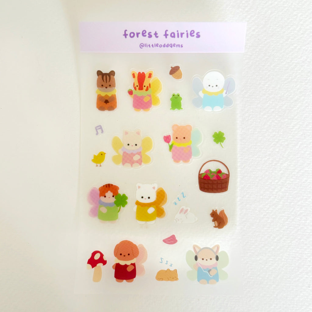 forest fairies sticker sheet image 0