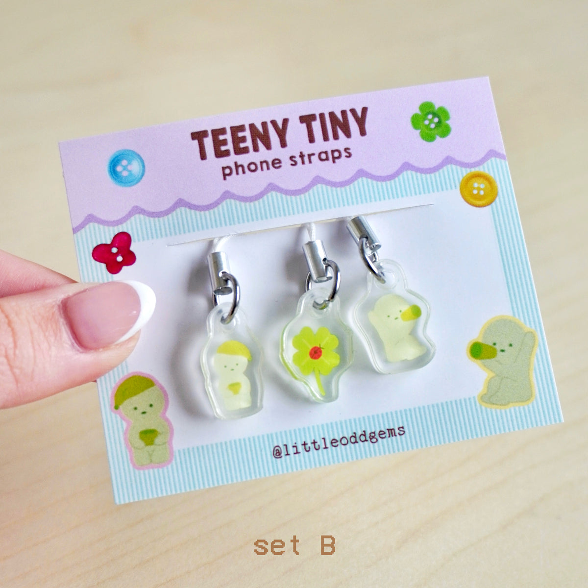 teeny tiny phone straps 🍀 (set B) image 0