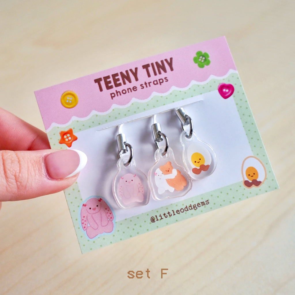 teeny tiny phone straps 🧸 (set F) image 0