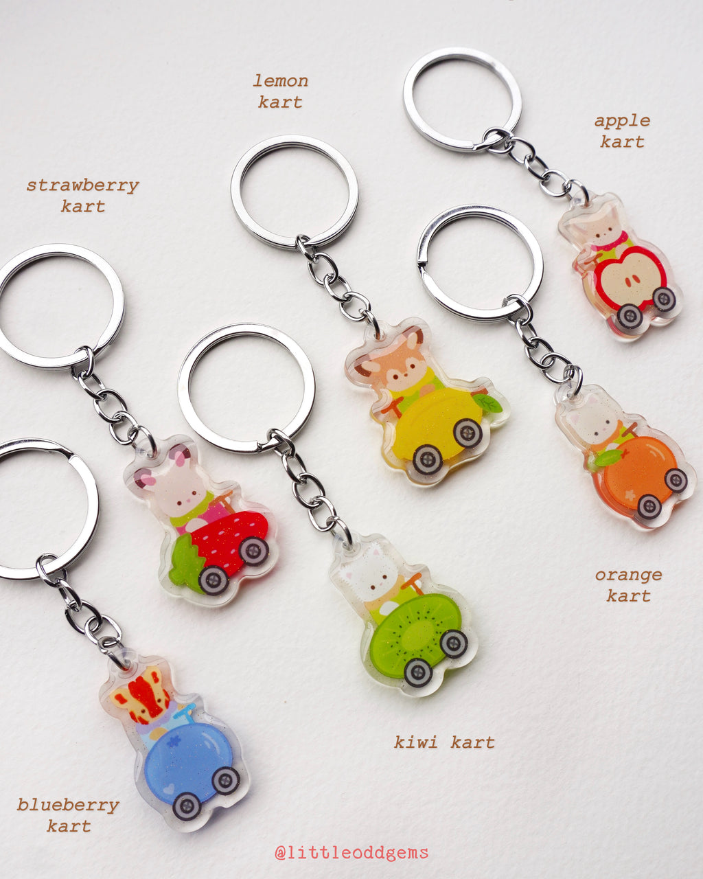 fruit kart keychain blind bag image 1